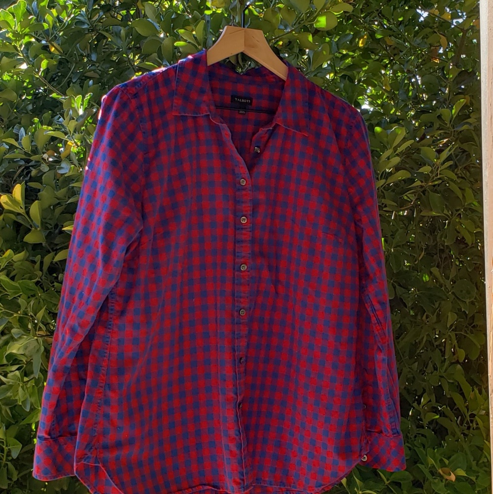 Womans Talbots Flannel long sleeve